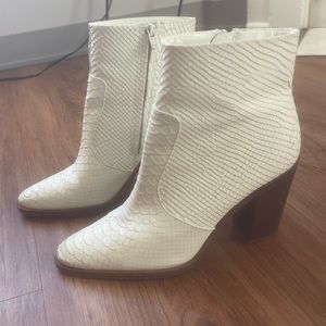 White Gianni Bini Booties